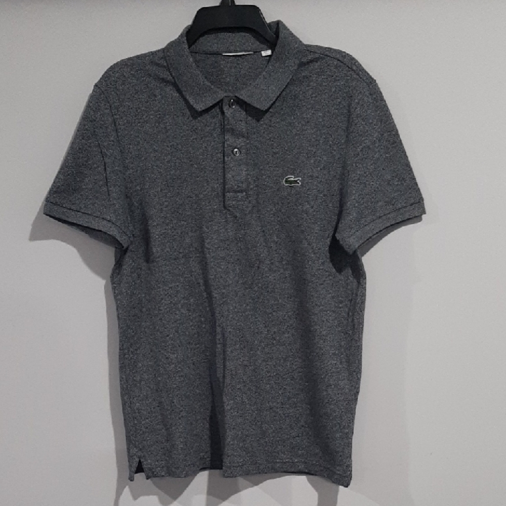 Lacoste Men's Charcoal Polo Shirt